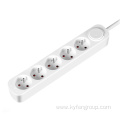 France 5-socket power strip with button